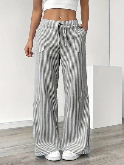 Elise™ | Pantalón de rayas informal