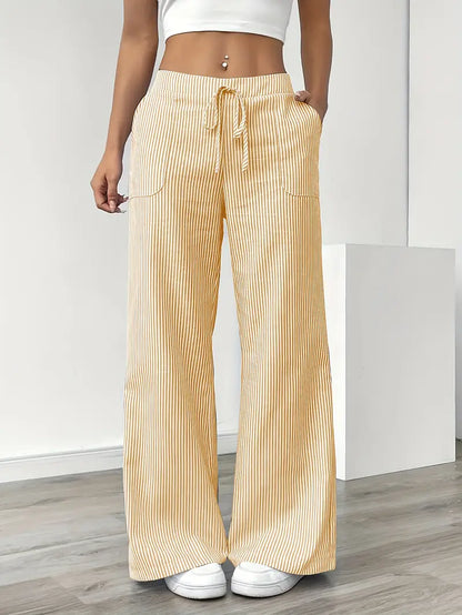 Elise™ | Pantalón de rayas informal