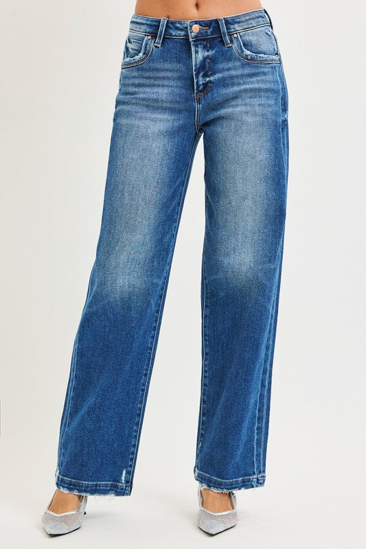 Vaqueros Baggy con costura lateral de Risen