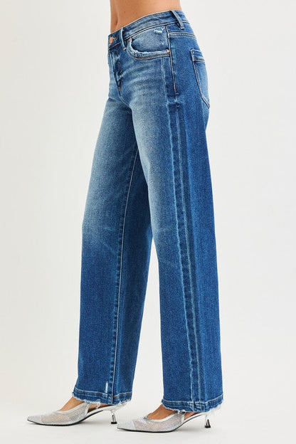 Vaqueros Baggy con costura lateral de Risen