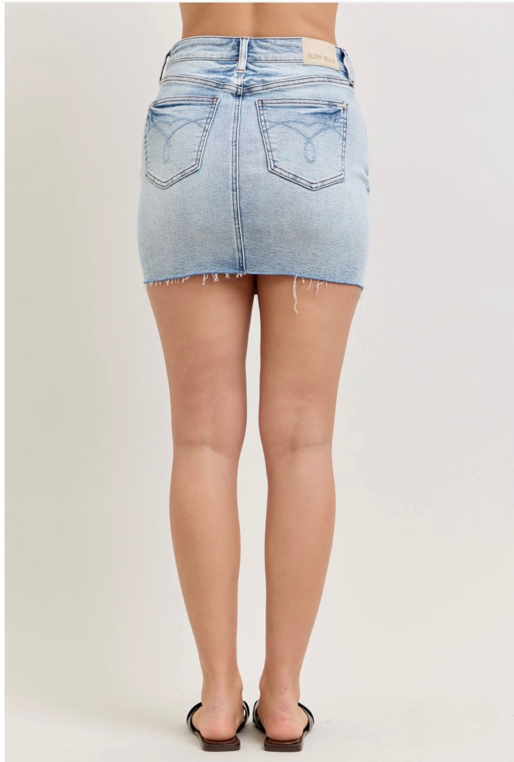 Falda vaquera de tiro alto Judy Blue Magic