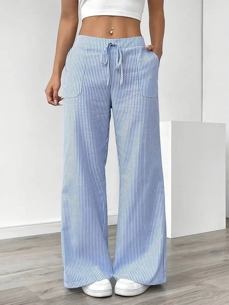 Elise™ | Pantalón de rayas informal