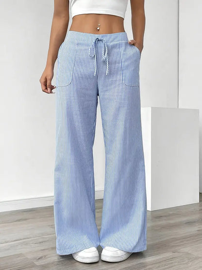 Elise™ | Pantalón de rayas informal