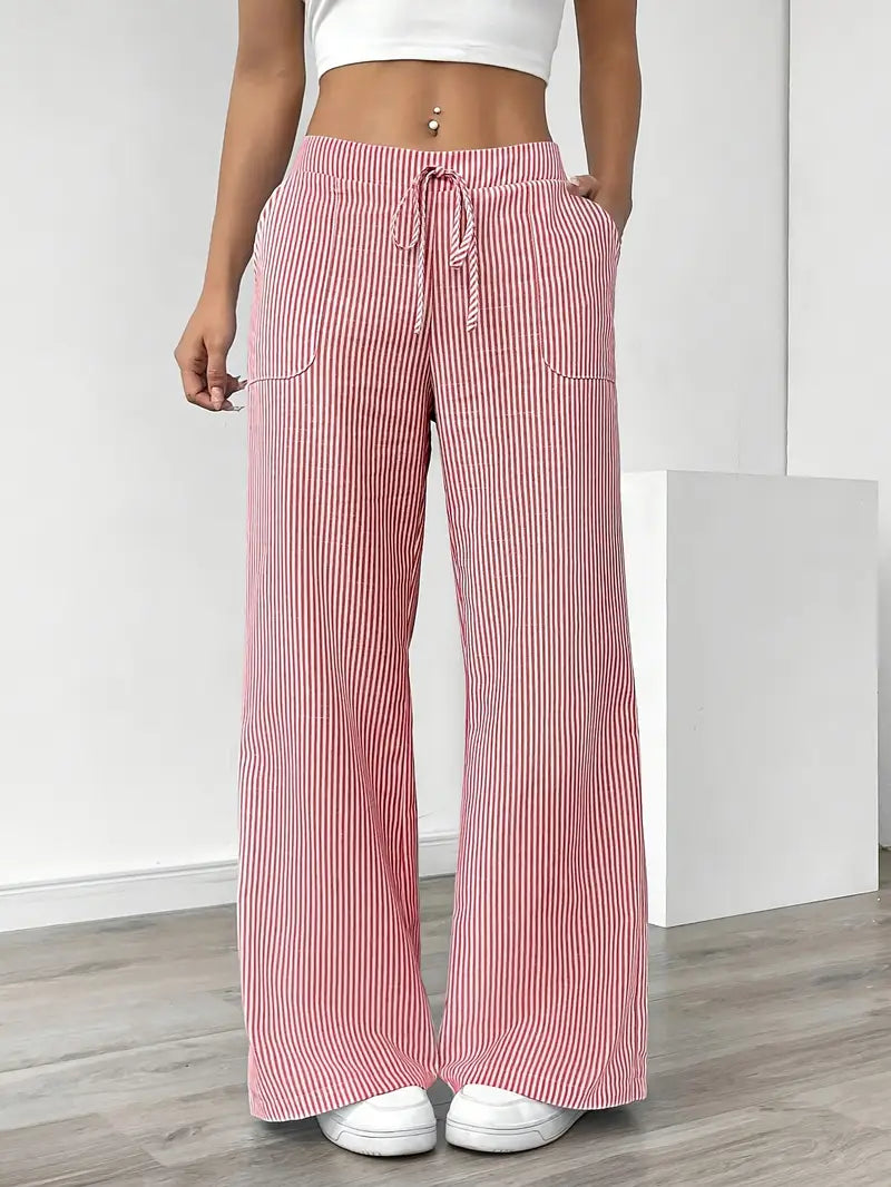 Elise™ | Pantalón de rayas informal