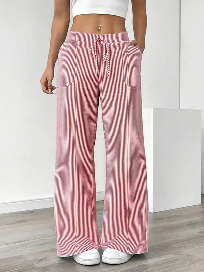 Elise™ | Pantalón de rayas informal