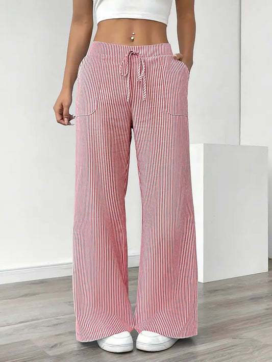 Elise™ | Pantalón de rayas informal