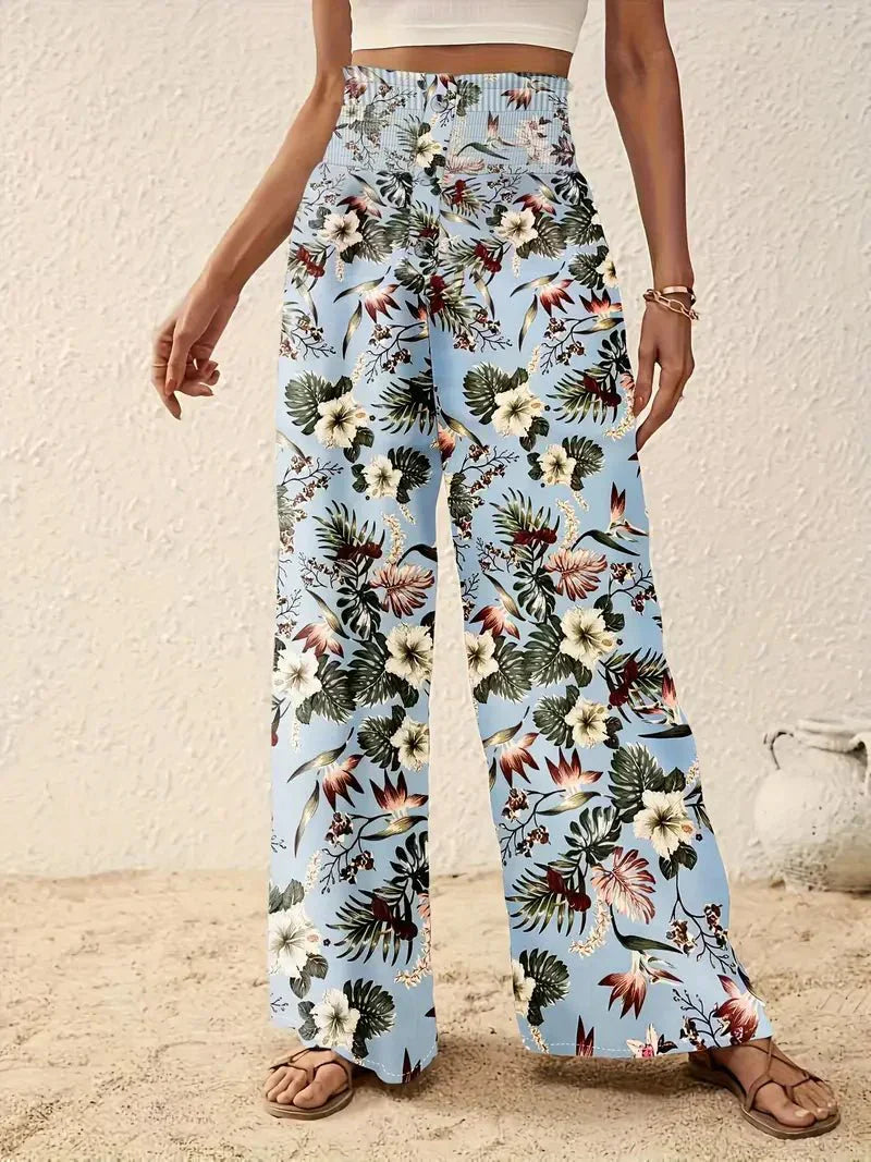 Alexa™ | Pantalón elegante con estampado floral