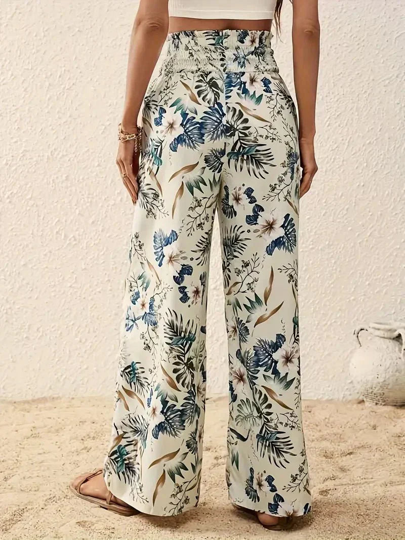 Alexa™ | Pantalón elegante con estampado floral
