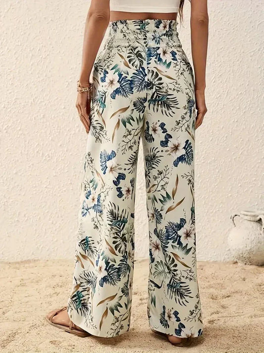Alexa™ | Pantalón elegante con estampado floral