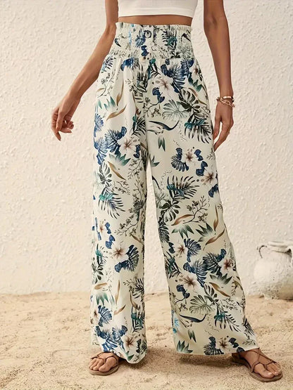 Alexa™ | Pantalón elegante con estampado floral