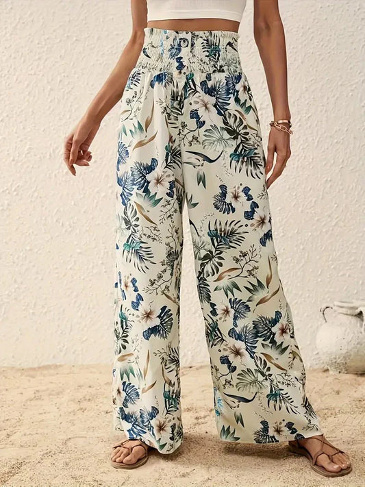 Alexa™ | Pantalón elegante con estampado floral
