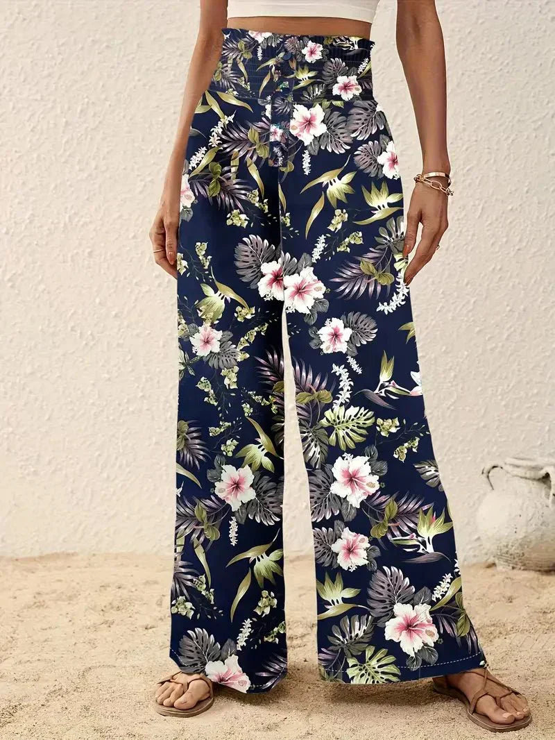 Alexa™ | Pantalón elegante con estampado floral