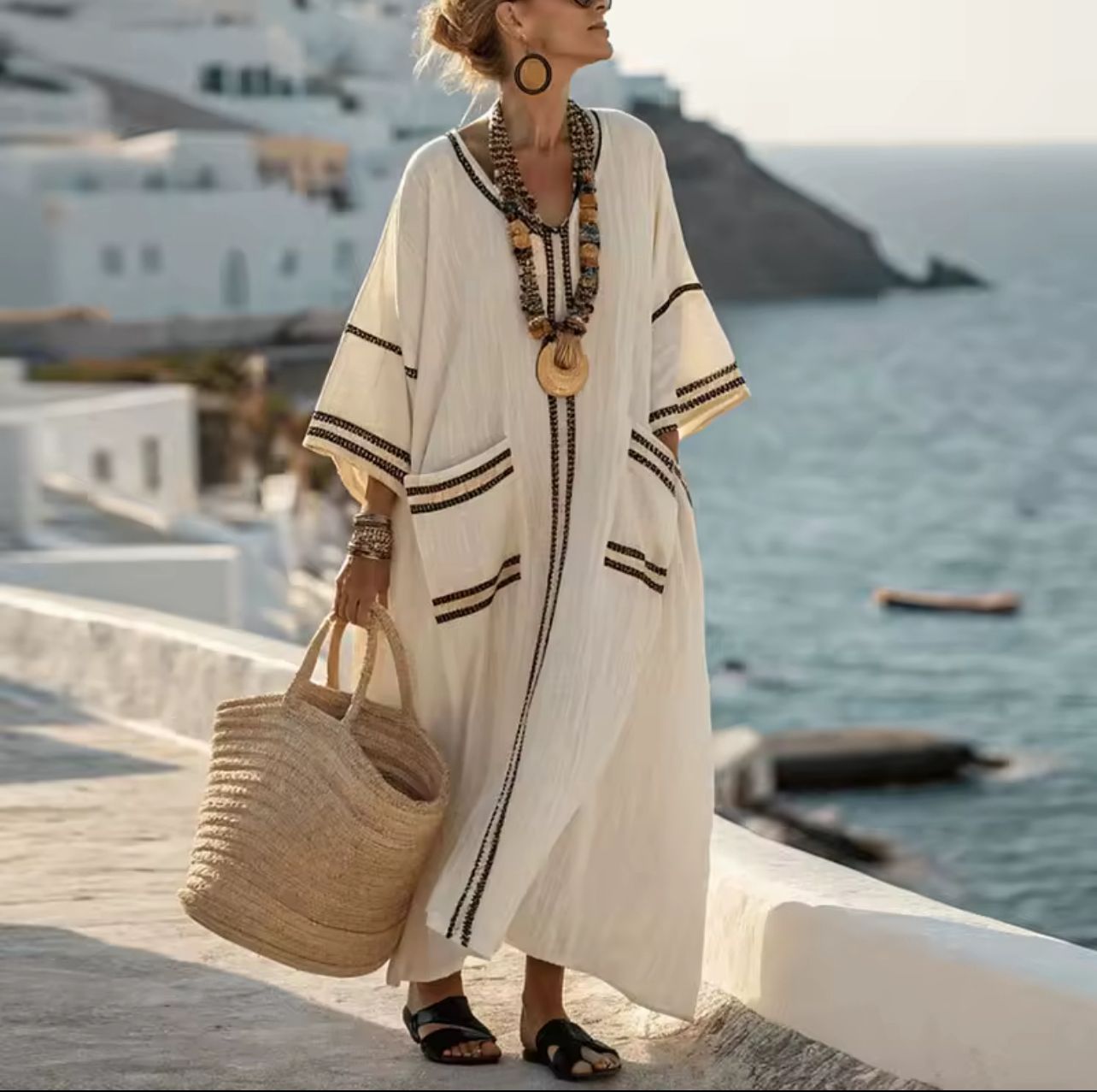 Elegante Mary - Vestido largo de playa para un look veraniego a la moda