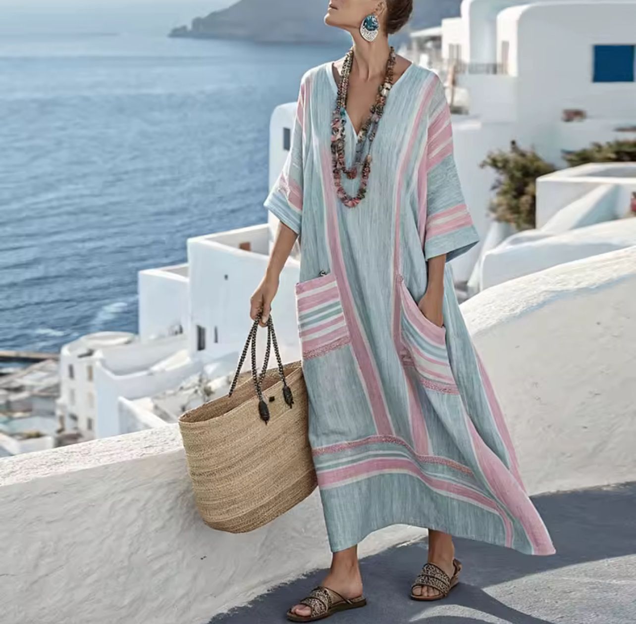 Elegante Mary - Vestido largo de playa para un look veraniego a la moda