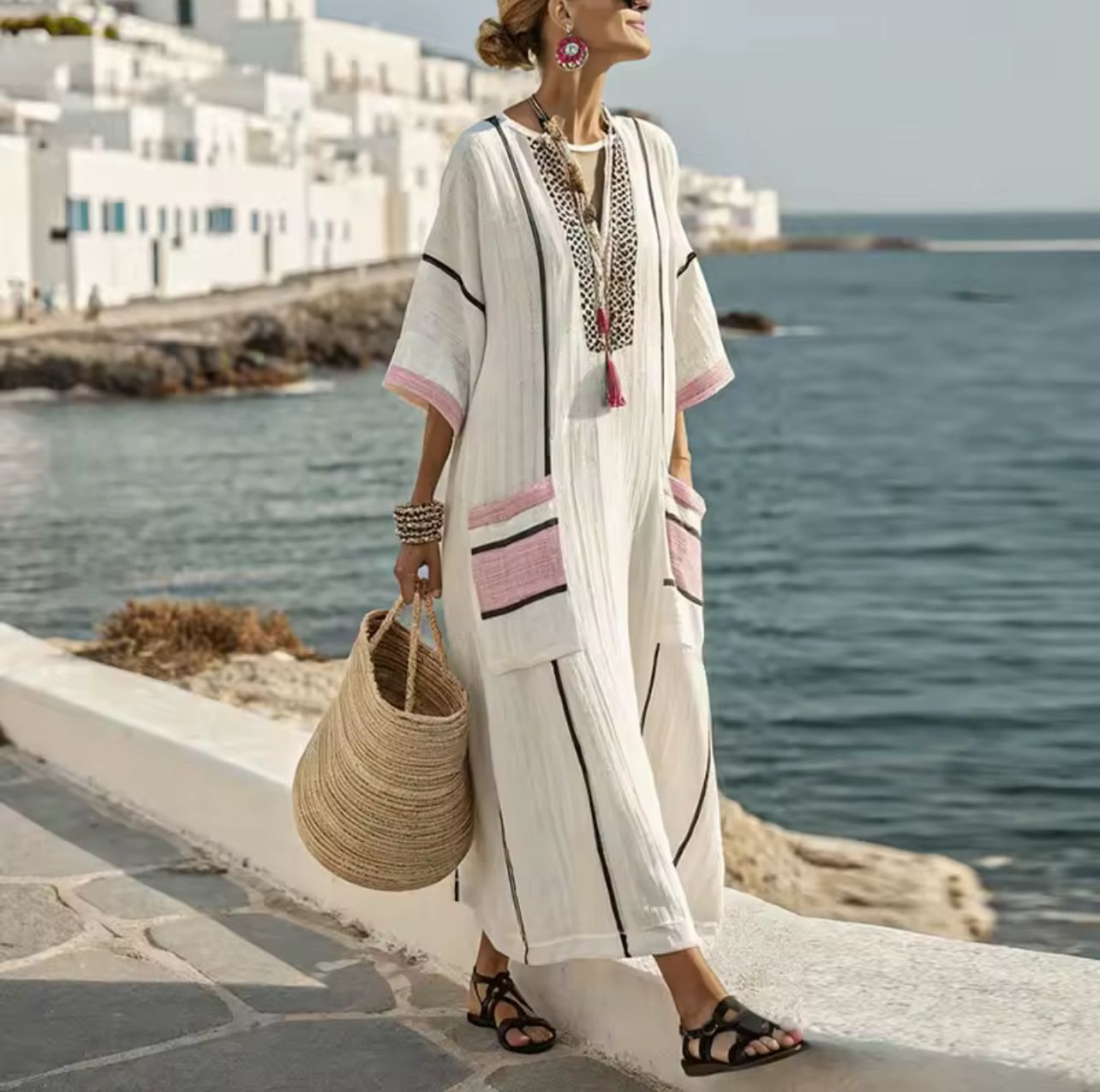 Elegante Mary - Vestido largo de playa para un look veraniego a la moda
